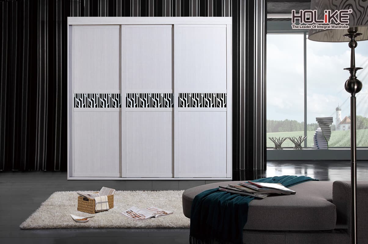 Guangzhou Holike sliding doors wooden wardrobe for hotel